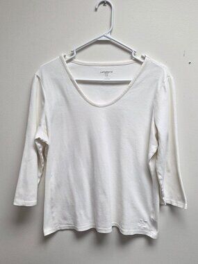 Women's Liz Claiborne Large 3/4 Sleeve Shirt